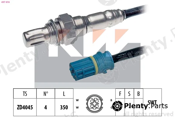 KW 497416 — Lambda Sensor Made in Italy - OE Equivalent