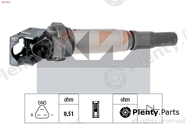 KW 470475 — Ignition Coil Made in Italy - OE Equivalent