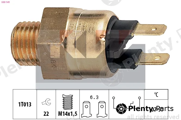 KW 550141 — Temperature Switch, radiator fan Made in Italy - OE Equivalent