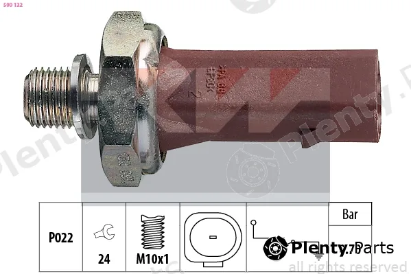 KW 500132 — Oil Pressure Switch Made in Italy - OE Equivalent