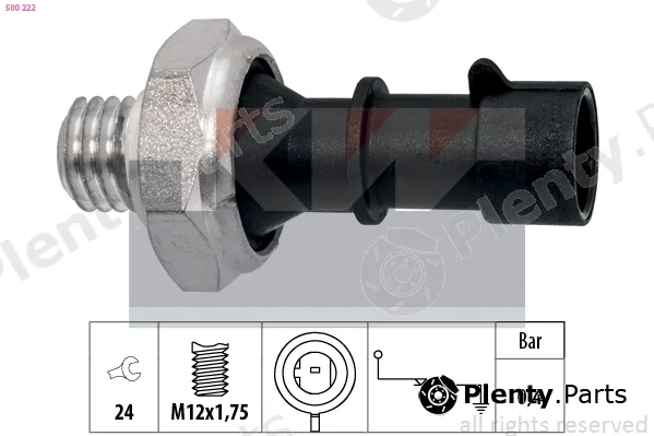 KW 500222 — Oil Pressure Switch Made in Italy - OE Equivalent