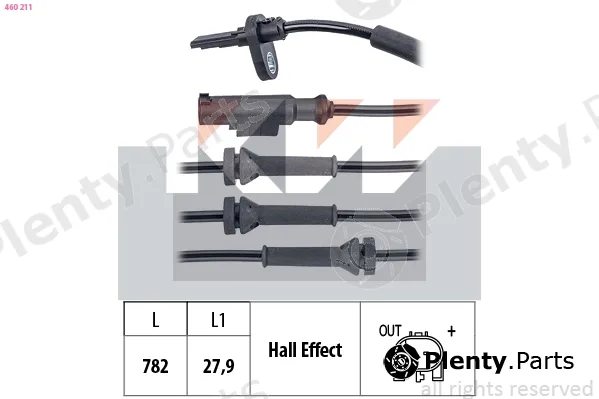 KW 460211 — Sensor, wheel speed Made in Italy - OE Equivalent