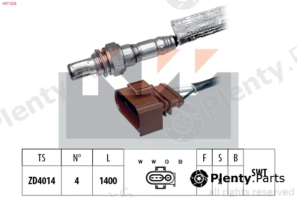 KW 497428 — Lambda Sensor Made in Italy - OE Equivalent