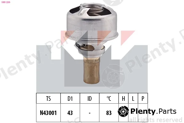 KW 580226 — Thermostat, coolant Made in Italy - OE Equivalent