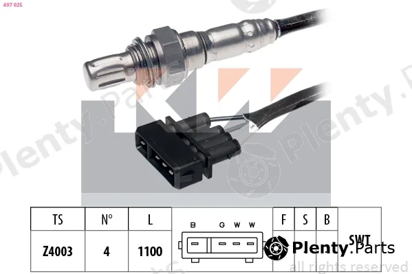 KW 497035 — Lambda Sensor Made in Italy - OE Equivalent