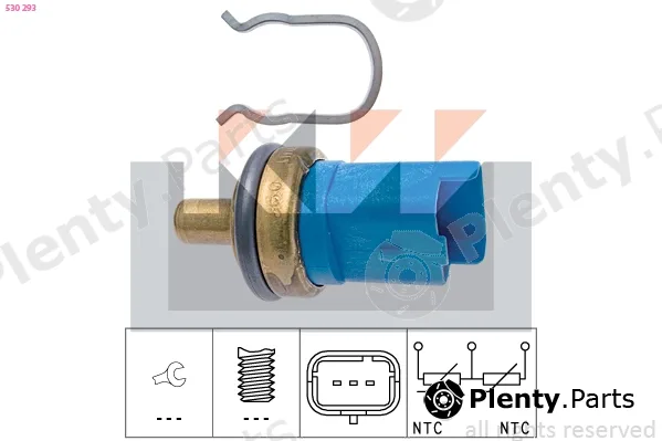 KW 530293 — Sensor, coolant temperature Made in Italy - OE Equivalent