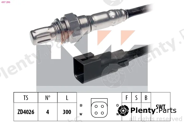 KW 497296 — Lambda Sensor Made in Italy - OE Equivalent
