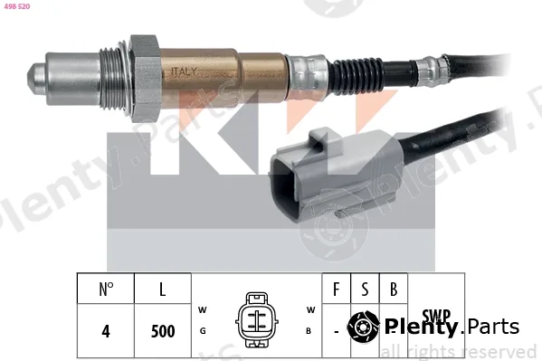 KW 498520 — Lambda Sensor Made in Italy - OE Equivalent