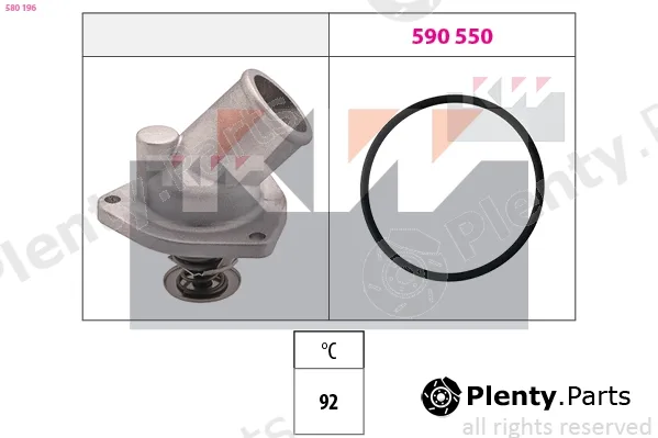 KW 580196 — Thermostat, coolant Made in Italy - OE Equivalent