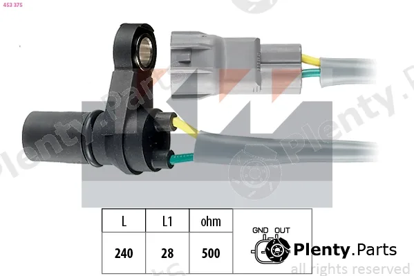 KW 453375 — RPM Sensor, automatic transmission Made in Italy - OE Equivalent
