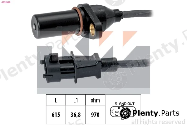 KW 453569 — Sensor, crankshaft pulse Made in Italy - OE Equivalent
