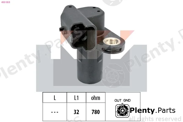 KW 453553 — Sensor, crankshaft pulse Made in Italy - OE Equivalent