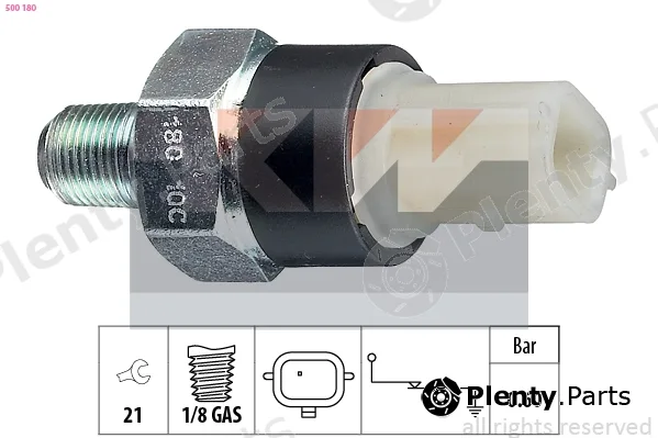 KW 500180 — Oil Pressure Switch Made in Italy - OE Equivalent