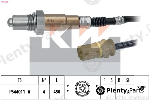 KW 498329 — Lambda Sensor Made in Italy - OE Equivalent