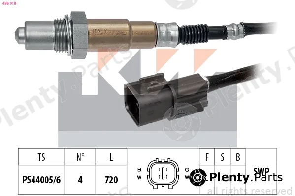 KW 498018 — Lambda Sensor Made in Italy - OE Equivalent