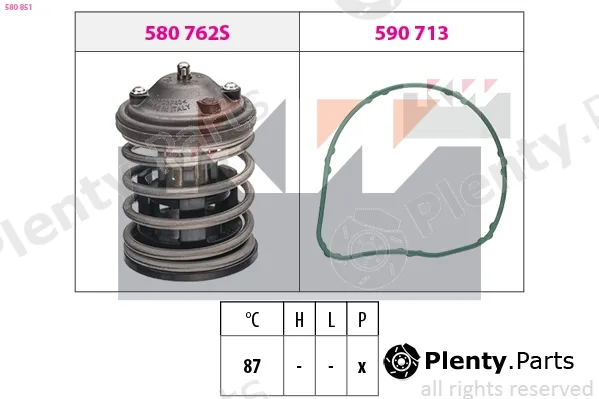KW 580851 — Thermostat, coolant Made in Italy - OE Equivalent