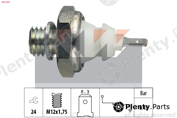 KW 500058 — Oil Pressure Switch Made in Italy - OE Equivalent