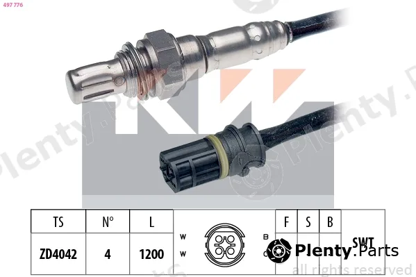 KW 497776 — Lambda Sensor Made in Italy - OE Equivalent