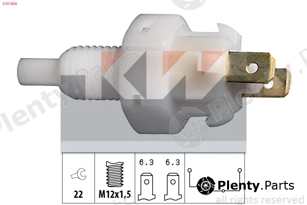 KW 510004 — Stop Light Switch Made in Italy - OE Equivalent
