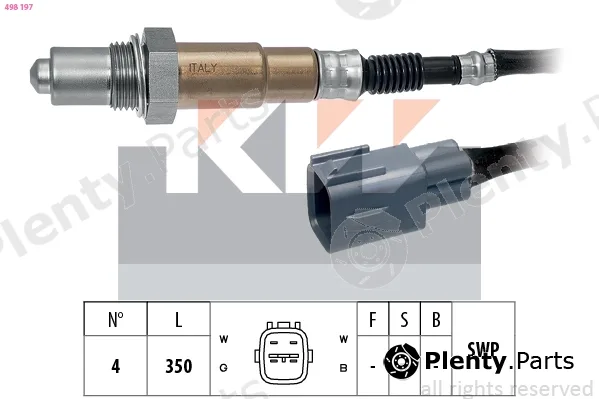 KW 498197 — Lambda Sensor Made in Italy - OE Equivalent