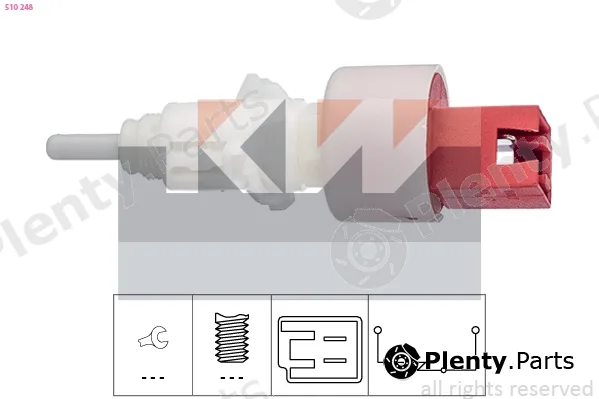 KW 510248 — Switch, clutch control (cruise control) Made in Italy - OE Equivalent