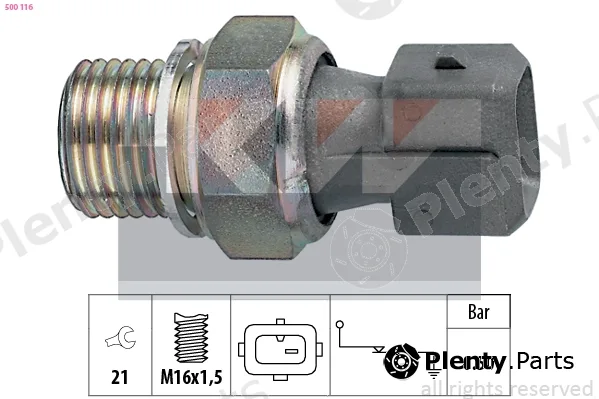KW 500116 — Oil Pressure Switch Made in Italy - OE Equivalent