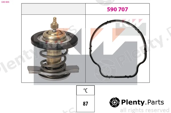 KW 580805 — Thermostat, coolant Made in Italy - OE Equivalent