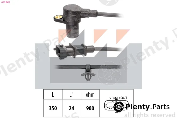 KW 453849 — Sensor, crankshaft pulse Made in Italy - OE Equivalent