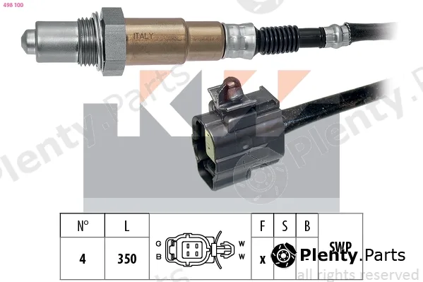 KW 498100 — Lambda Sensor Made in Italy - OE Equivalent