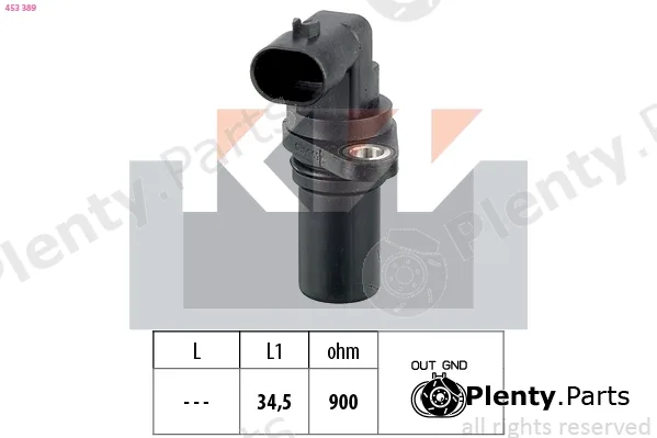 KW 453389 — Sensor, crankshaft pulse Made in Italy - OE Equivalent