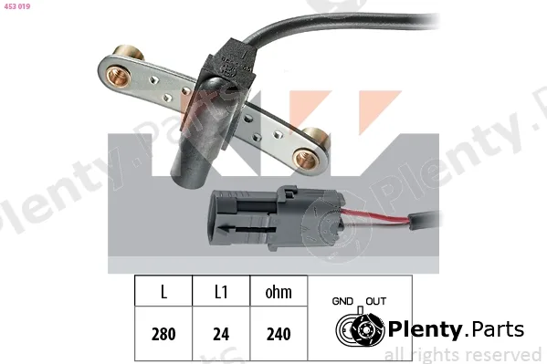KW 453019 — Sensor, crankshaft pulse Made in Italy - OE Equivalent