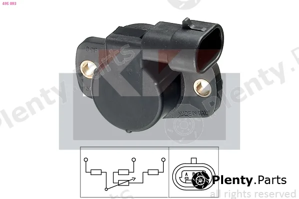 KW 495093 — Sensor, throttle position Made in Italy - OE Equivalent