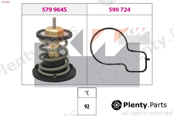 KW 579964 — Thermostat, coolant Made in Italy - OE Equivalent