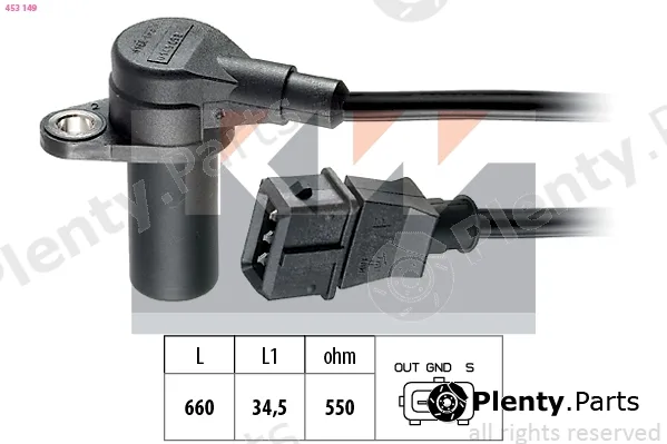 KW 453149 — Sensor, crankshaft pulse Made in Italy - OE Equivalent