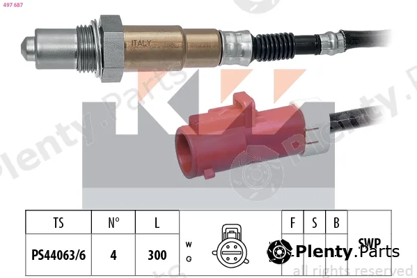 KW 497687 — Lambda Sensor Made in Italy - OE Equivalent