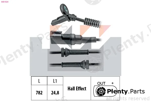 KW 460024 — Sensor, wheel speed Made in Italy - OE Equivalent