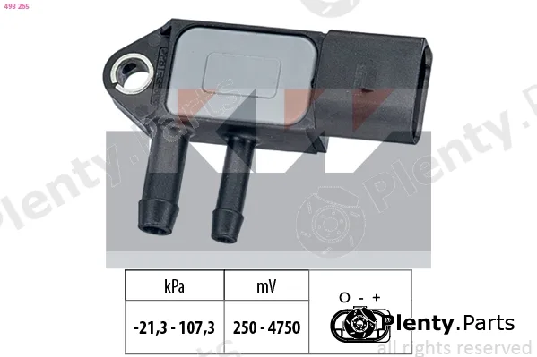 KW 493265 — Sensor, exhaust pressure Made in Italy - OE Equivalent