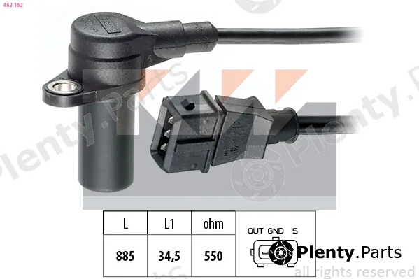 KW 453162 — Sensor, crankshaft pulse Made in Italy - OE Equivalent