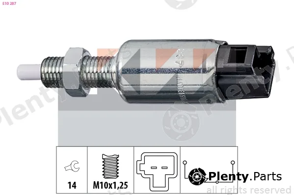 KW 510287 — Switch, clutch control (cruise control) Made in Italy - OE Equivalent