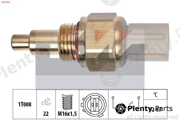 KW 550050 — Temperature Switch, radiator fan Made in Italy - OE Equivalent