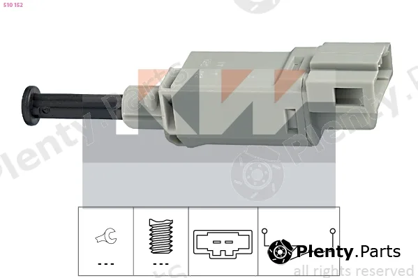 KW 510152 — Switch, clutch control (cruise control) Made in Italy - OE Equivalent