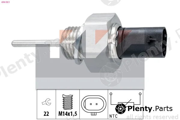 KW 494051 — Sensor, intake air temperature Made in Italy - OE Equivalent
