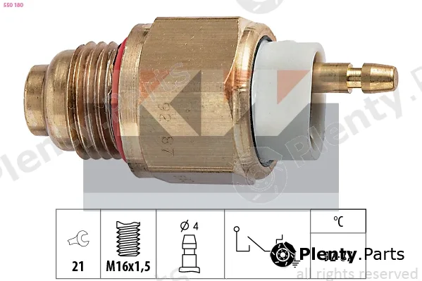 KW 550180 — Temperature Switch, radiator fan Made in Italy - OE Equivalent