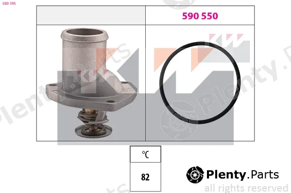 KW 580195 — Thermostat, coolant Made in Italy - OE Equivalent