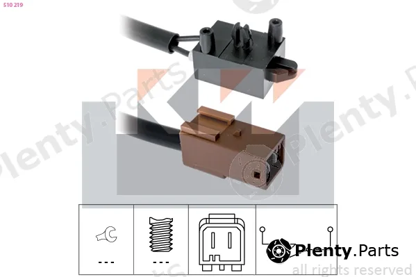 KW 510219 — Switch, clutch control (cruise control) Made in Italy - OE Equivalent