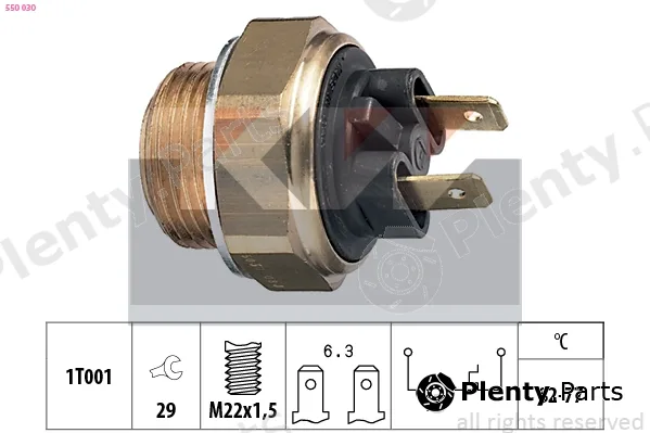 KW 550030 — Temperature Switch, radiator fan Made in Italy - OE Equivalent