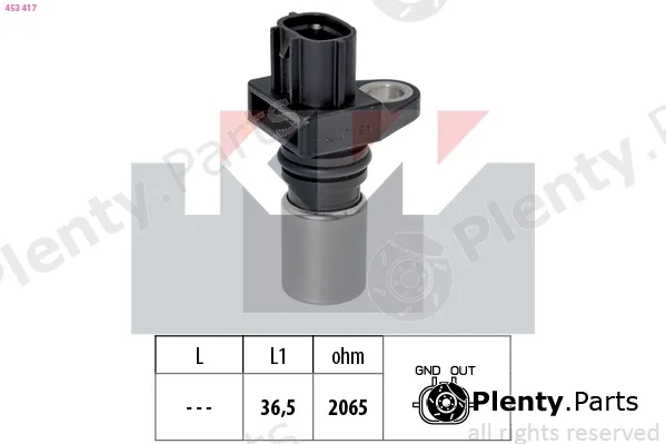 KW 453417 — Sensor, crankshaft pulse Made in Italy - OE Equivalent