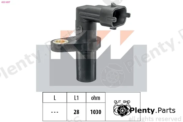 KW 453697 — Sensor, crankshaft pulse Made in Italy - OE Equivalent