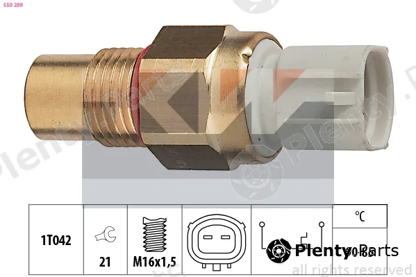 KW 550289 — Temperature Switch, radiator fan Made in Italy - OE Equivalent