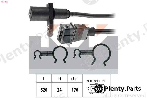 KW 453397 — Sensor, crankshaft pulse Made in Italy - OE Equivalent